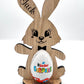 Easter Personalised Kinder Bunny - Easter Bunny Gift - Wooden Kinder Rabbit - Easter Bunny - Easter Sunday - Kinder Egg Holder - Egg Holder