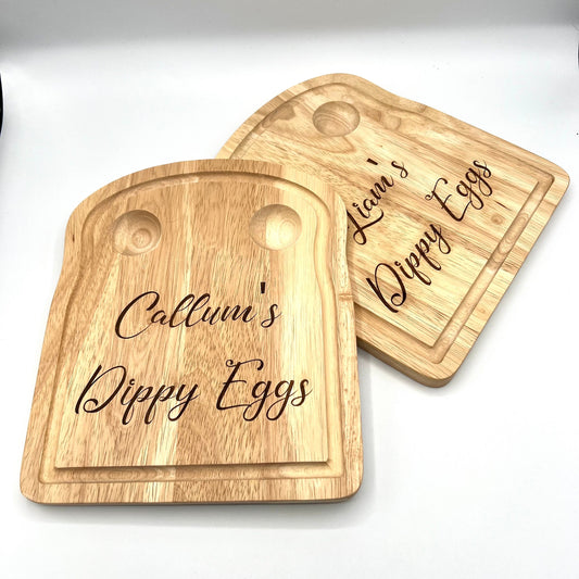 Personalised Wooden Egg Board - Dippy Egg Plate - Breakfast Board - Egg and Soldiers - Easter Gift - Easter Sunday Breakfast - Birthday Gift