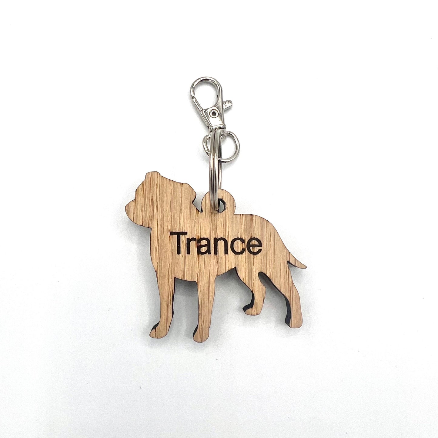 Personalised Staffordshire Bull Terrier Keyring - Staffy - Birthday Gift -  Keychain - Christmas - dog tag - personalised keyring - dog love