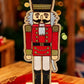 Wooden Nutcracker Ornaments - Christmas Decorations - holiday decoration - Christmas Nucrackers - Xmas Decor - Hand Painted Wooden Decor