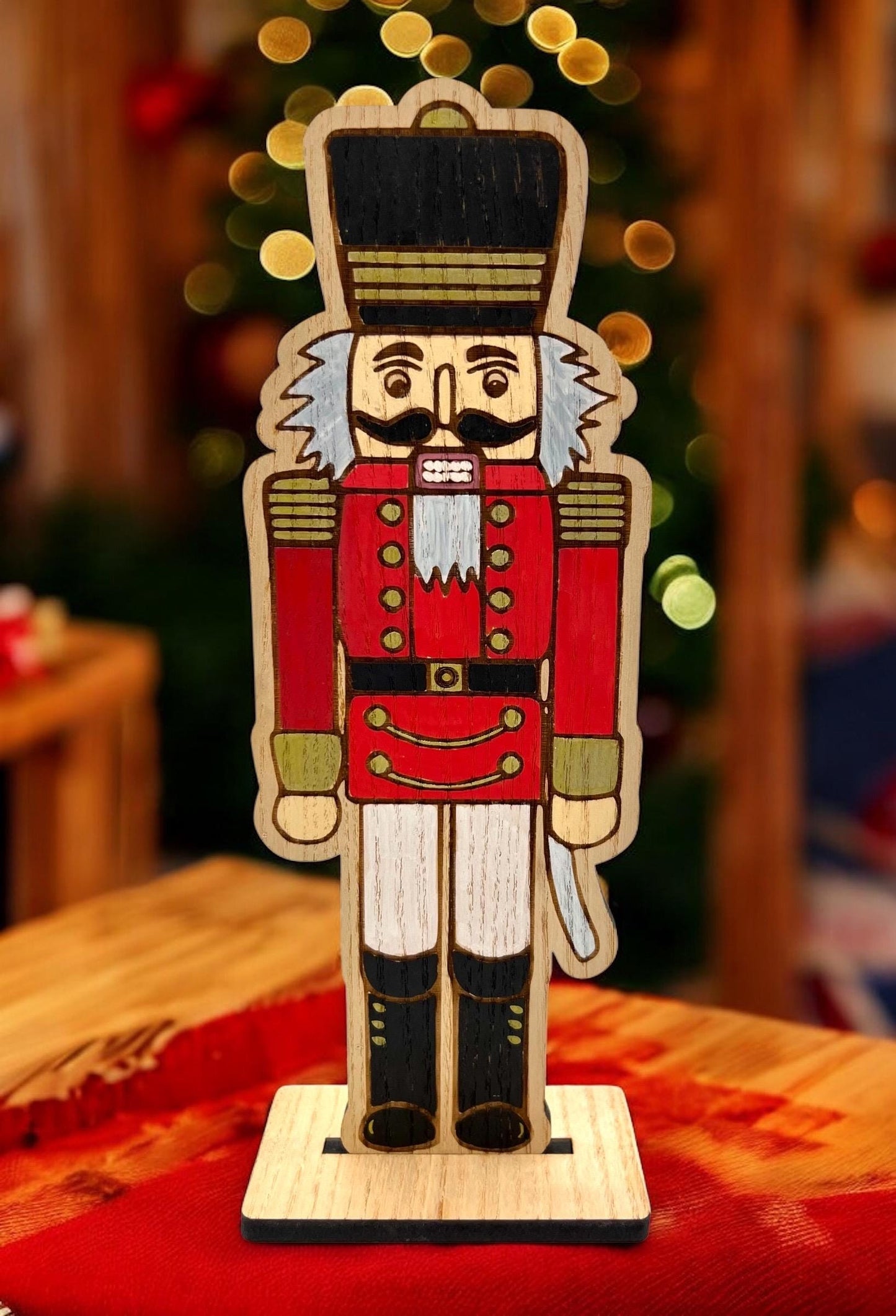 Wooden Nutcracker Ornaments - Christmas Decorations - holiday decoration - Christmas Nucrackers - Xmas Decor - Hand Painted Wooden Decor
