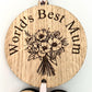 Personalised Mother’s Day Wall Plaque - World’s Best Mum - Mother’s Day Plaque - Mummy’s Gift - Mother’s Day Gift - Grandmother Present