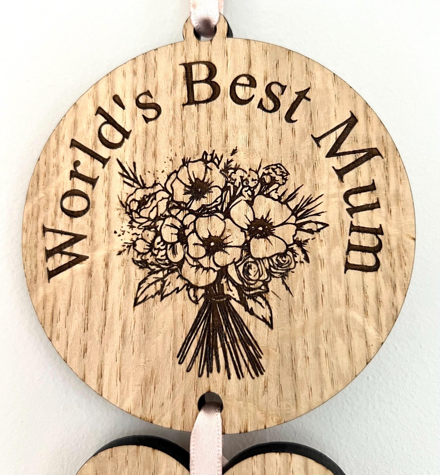 Personalised Mother’s Day Wall Plaque - World’s Best Mum - Mother’s Day Plaque - Mummy’s Gift - Mother’s Day Gift - Grandmother Present
