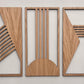 Frank Lloyd Wright Inspired Wooden Wall Art | 3 Panel Geometric Wall Décor