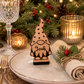 Custom Christmas dinner table name stand