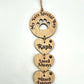Wooden pet memorial gift with pet name