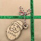 Engraved Santa name tag for Christmas presents