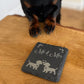 Mr & Mrs Dachshund Slate Coaster