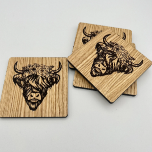 Highland Cow Coaster