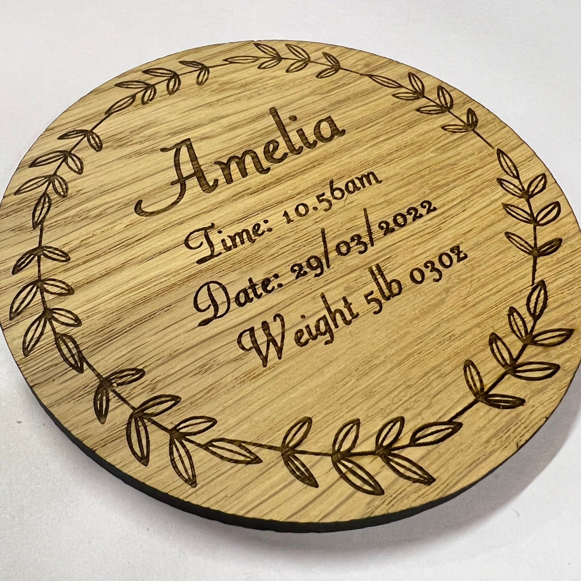 Personalised Baby Plaque 
