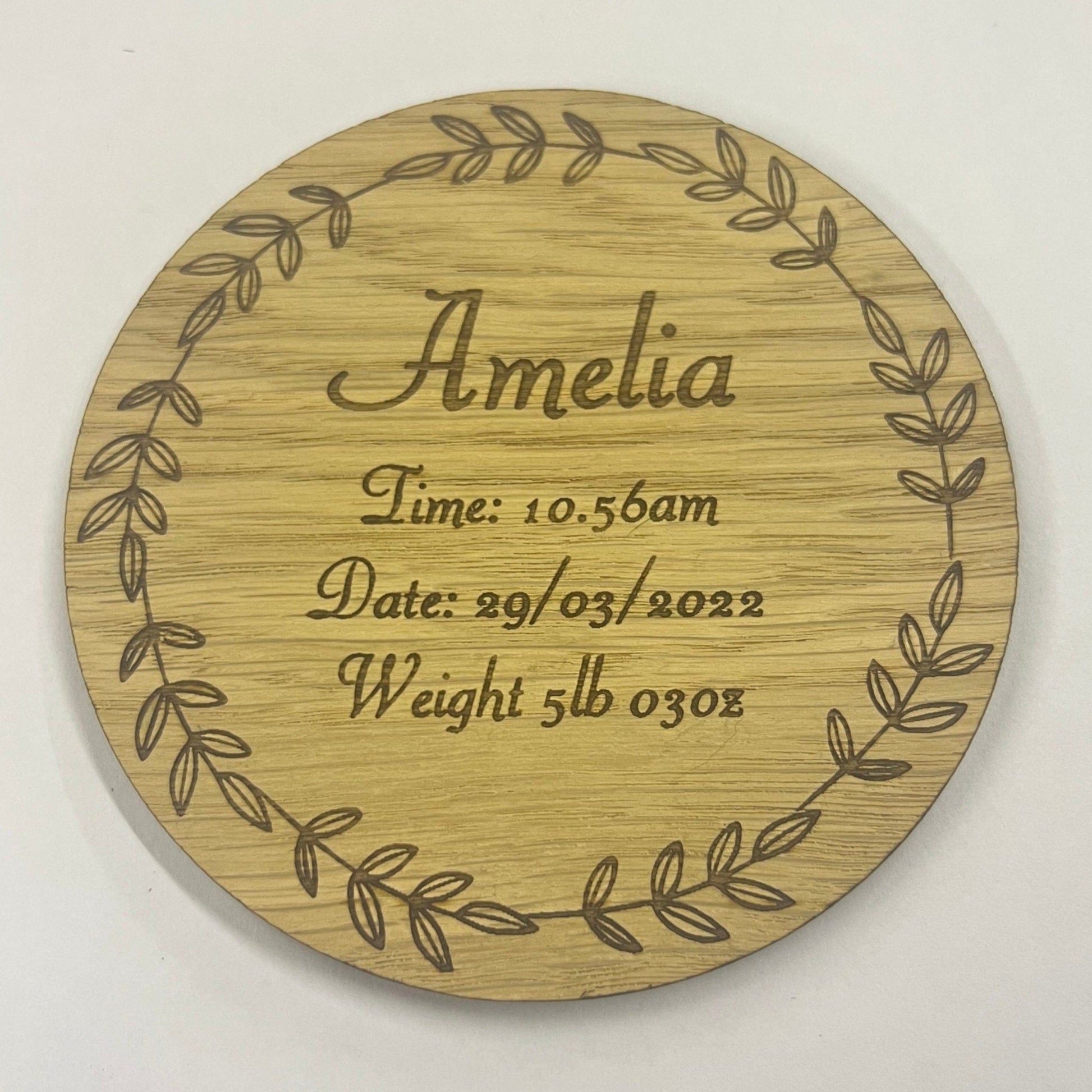 Personalised  Baby Plaque 
