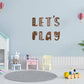 Let's Play - Play Room Wall Quote