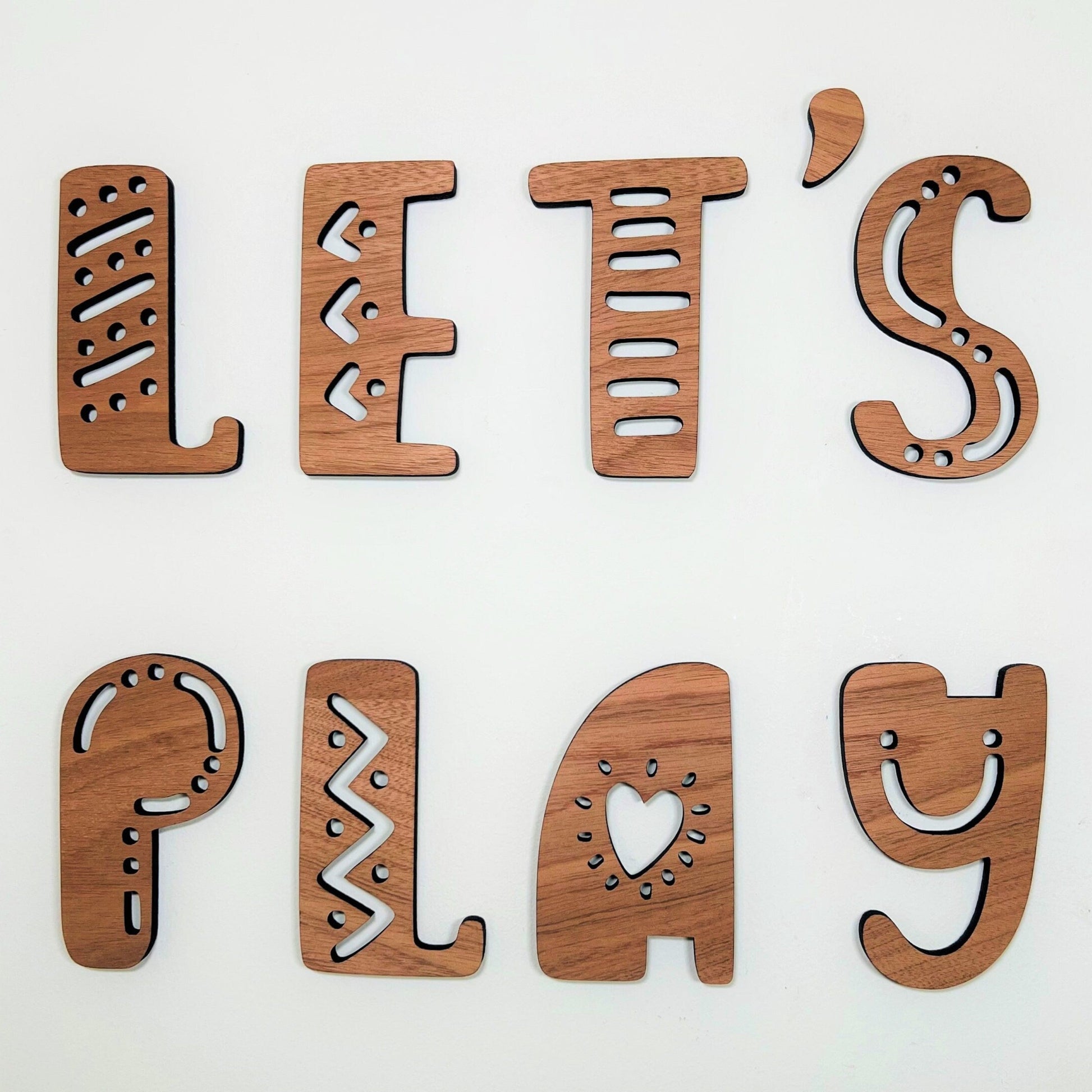 Let's Play - Play Room Wall Quote