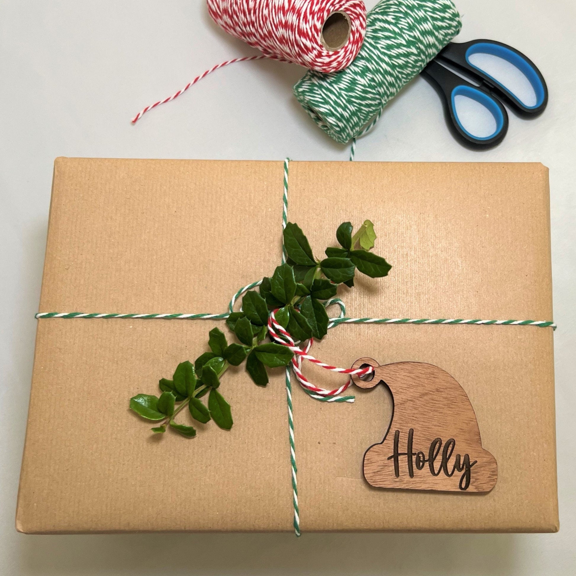 Santa Hat Christmas Gift Tags