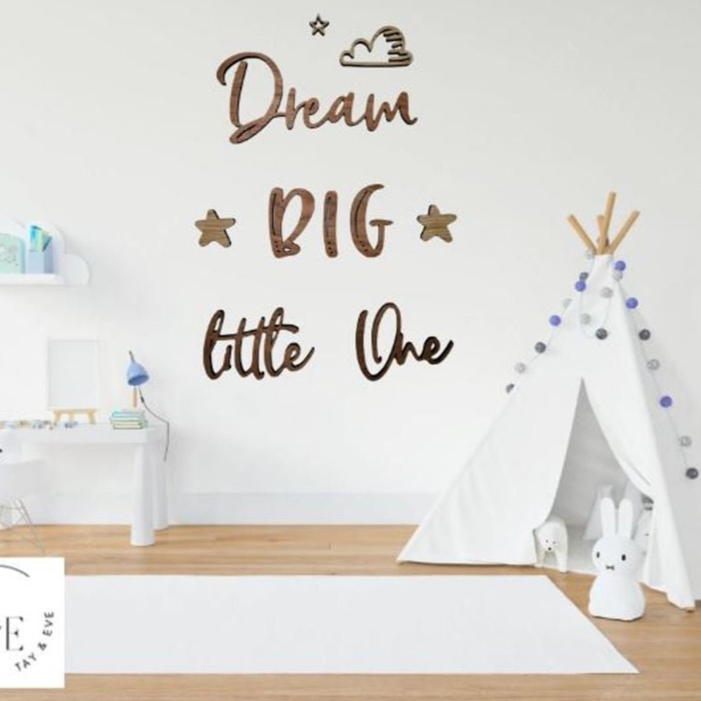 Dream BIG Little One Wall Quote Wall Decor