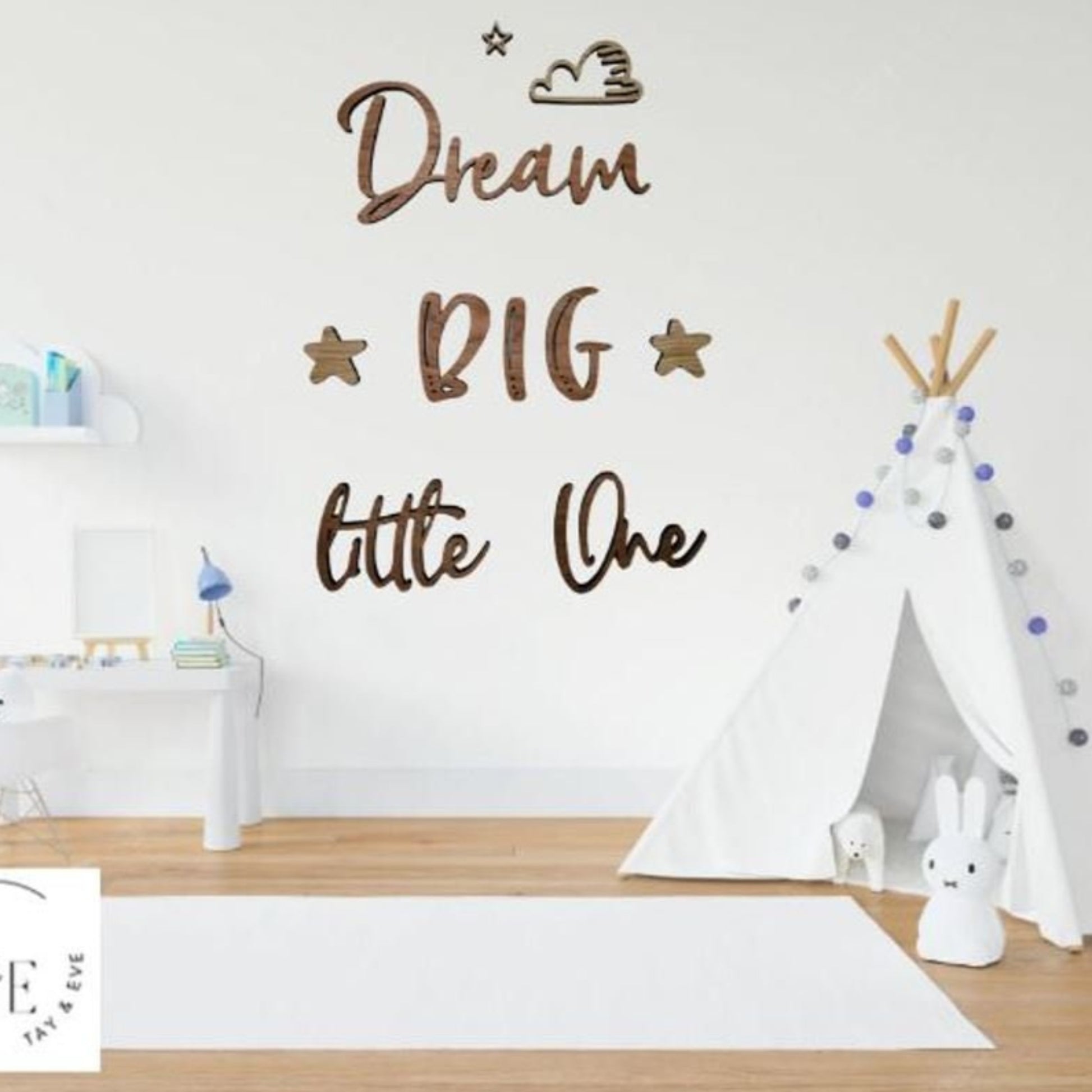 Dream BIG Little One Wall Quote Wall Decor