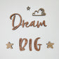 Dream BIG Little One Wall Quote Wall Decor