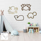 Sea Creatures Set - Whale, Turtle, Octopus, Crab - Nursery Decor Wooden Wall Art - Ocean Nursery Wall Art