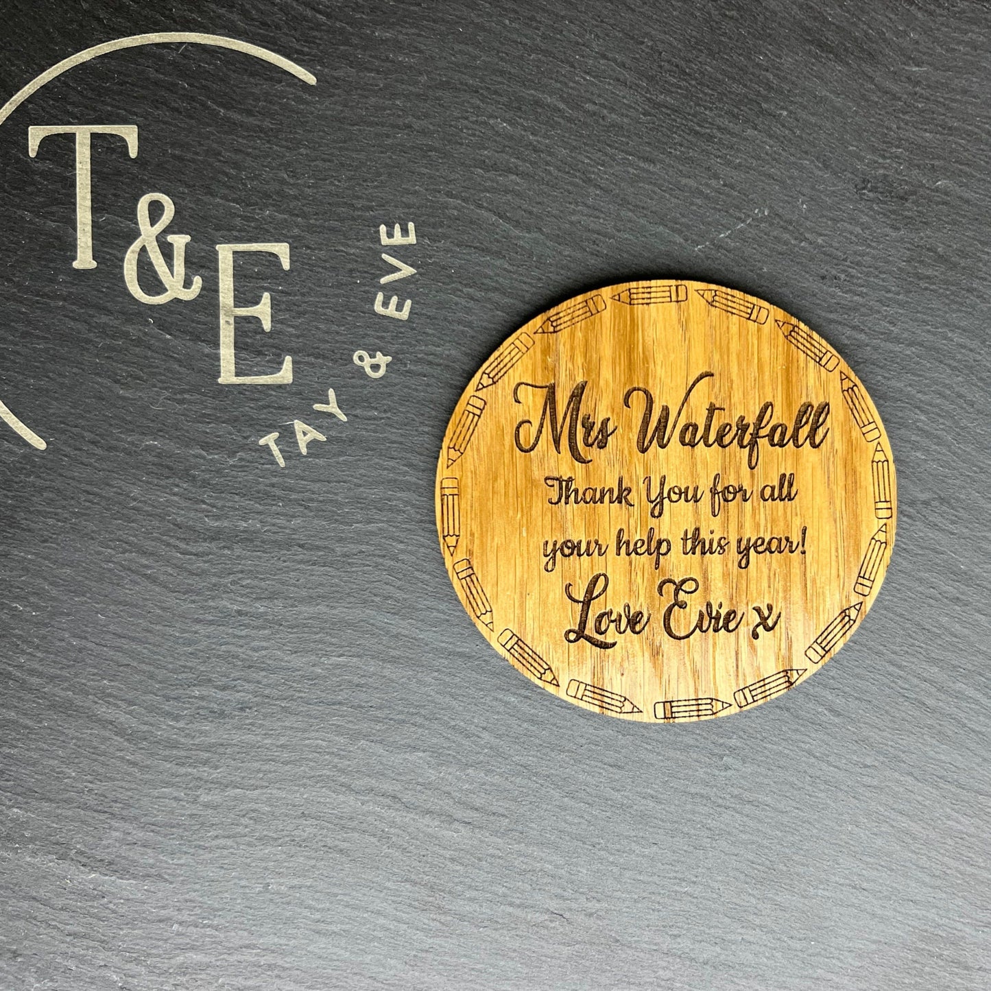 Personalised Teacher Coaster