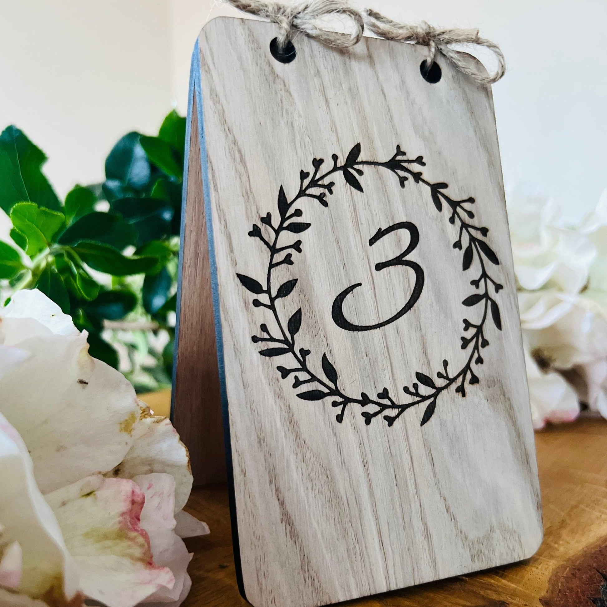 Wedding Wooden Table Numbers
