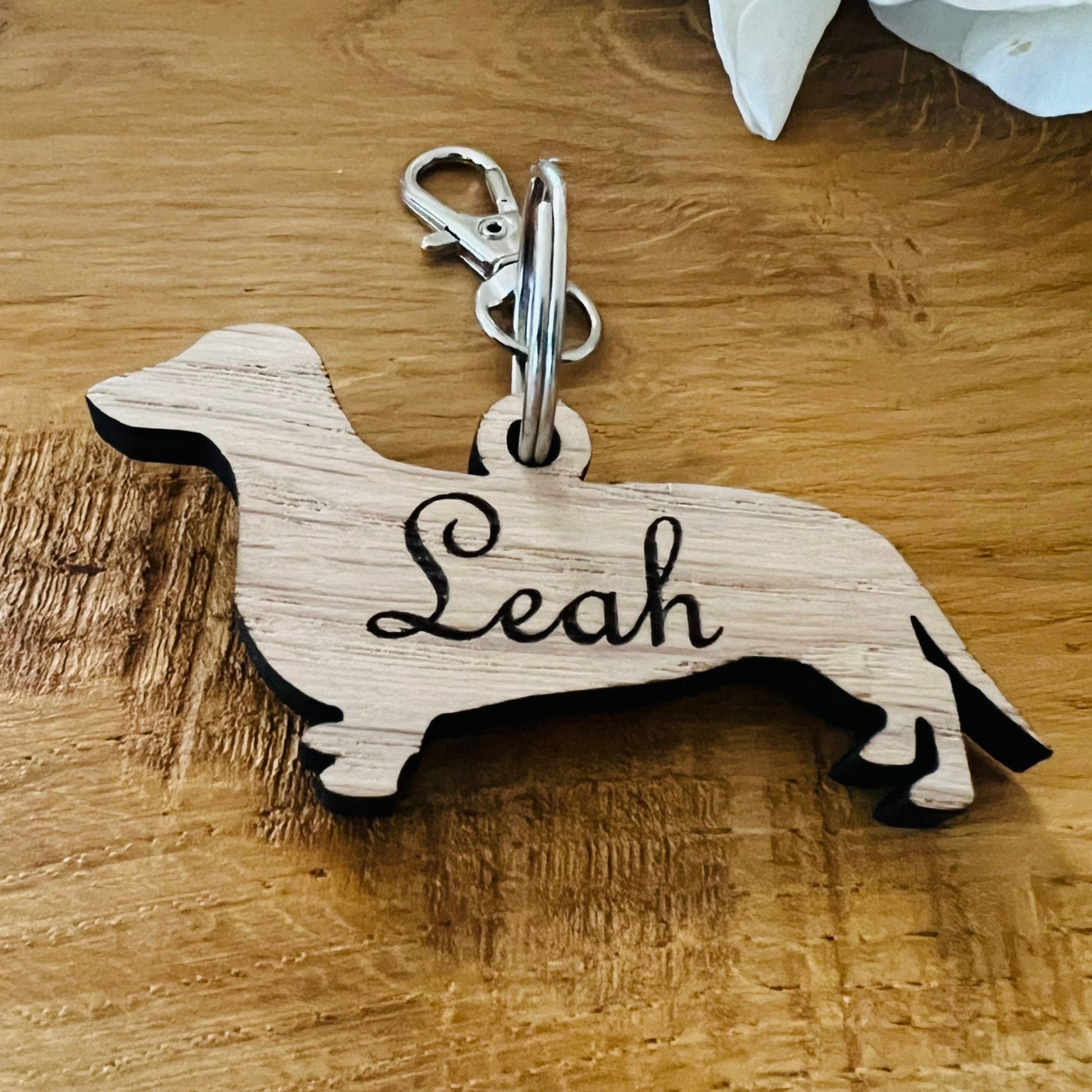 Personalised Dachshund Keyring
