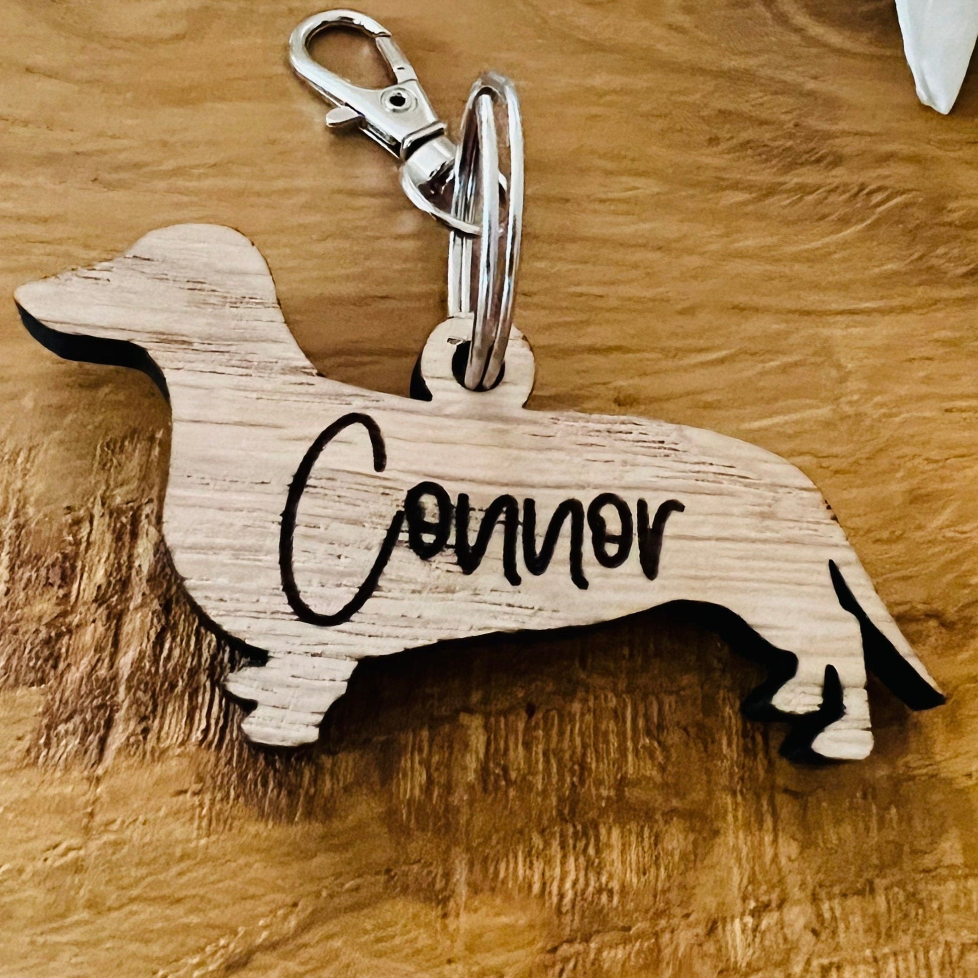 Personalised Dachshund Keyring