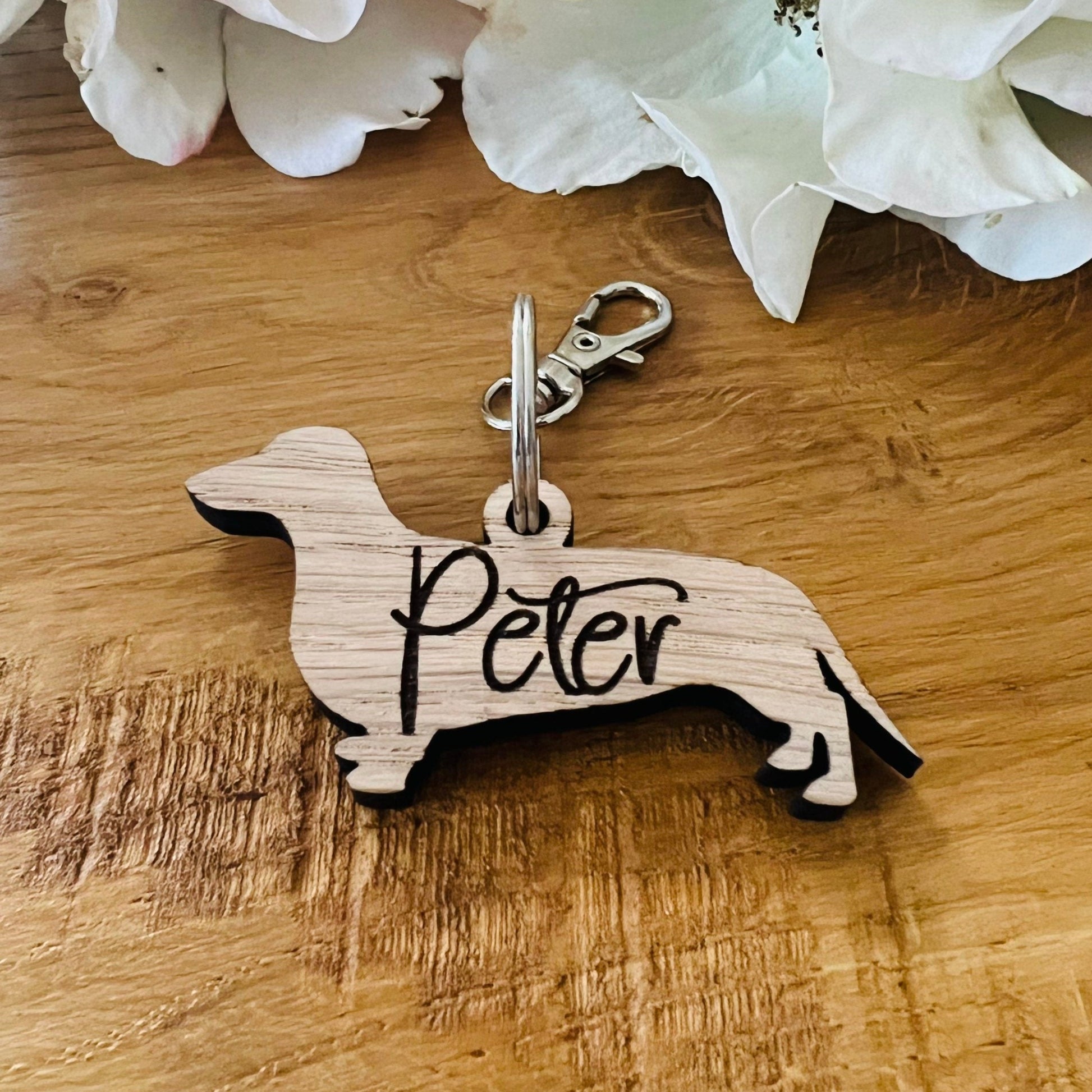 Personalised Dachshund Keyring