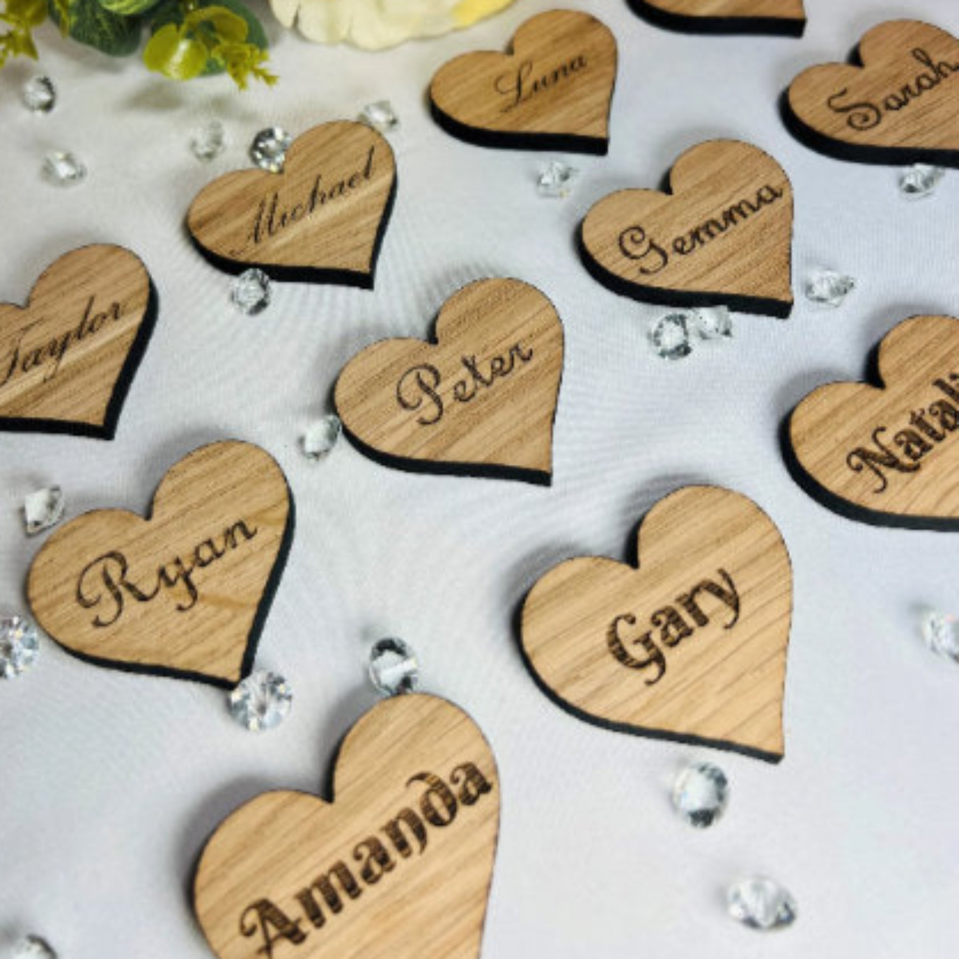 Heart Wedding Table Names
