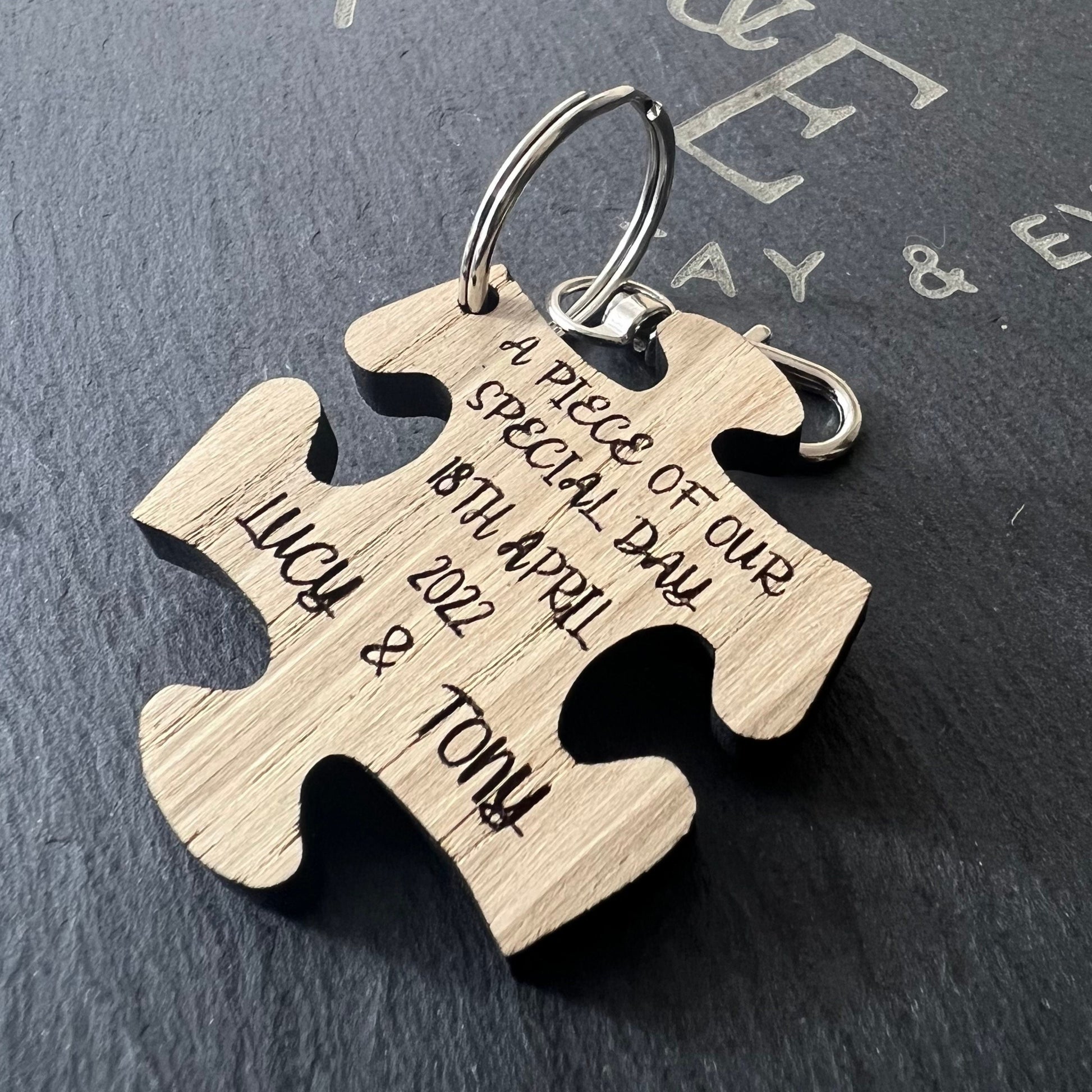 Puzzle Keyring Wedding Favours