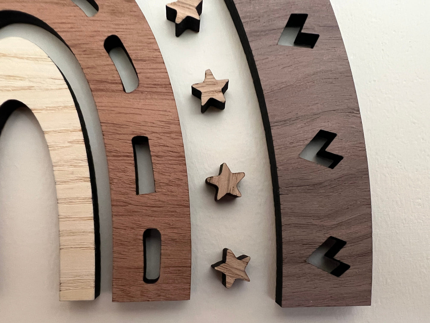 Rainbow Wooden Wall Art - Nursery Decor Wooden Wall Art - Wood, Nursery Wall Art, Children's Bedroom, Baby Room, Girls Bedroom, Playroom