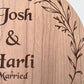 Personalised Married Plaque