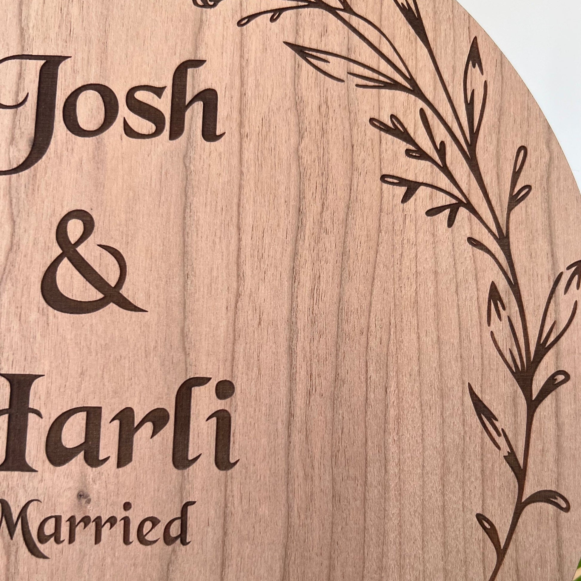 Personalised Married Plaque