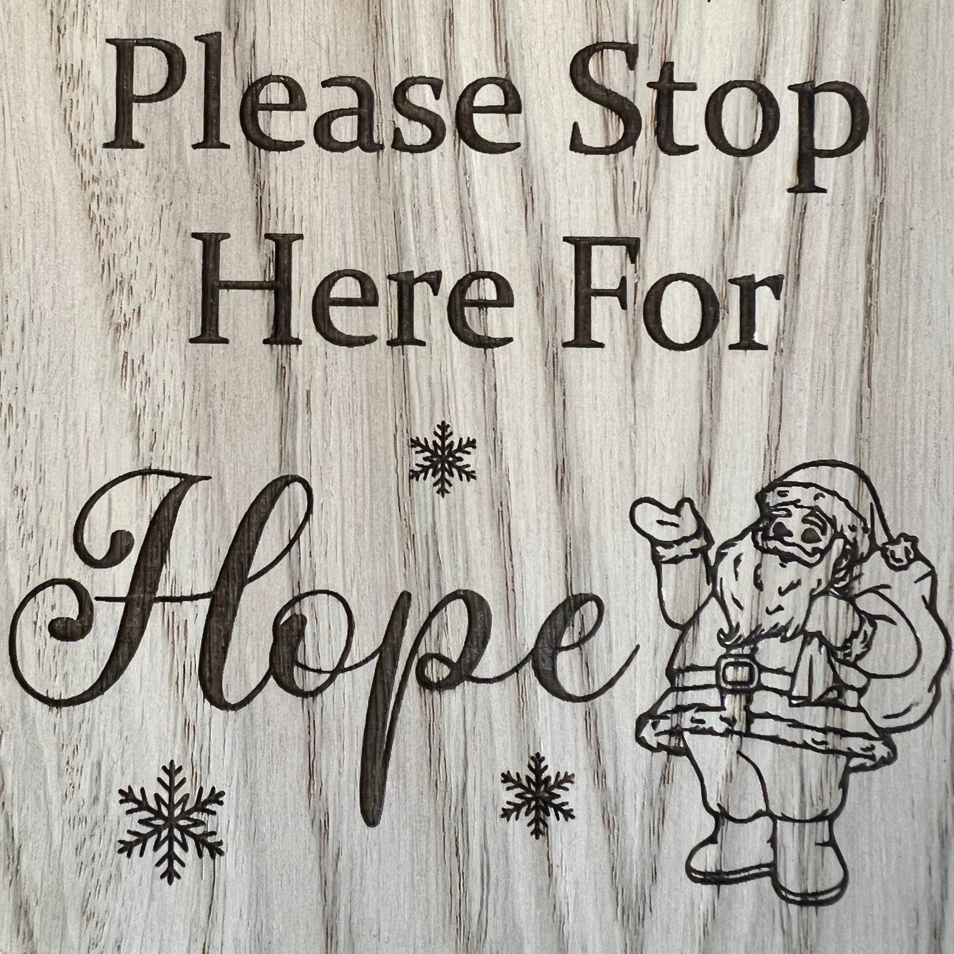 Personalised Santa Stop Here Door Sign