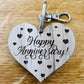 Happy Anniversary Heart Keyring