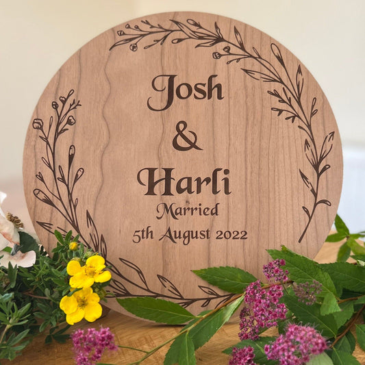 Personalised Married Plaque