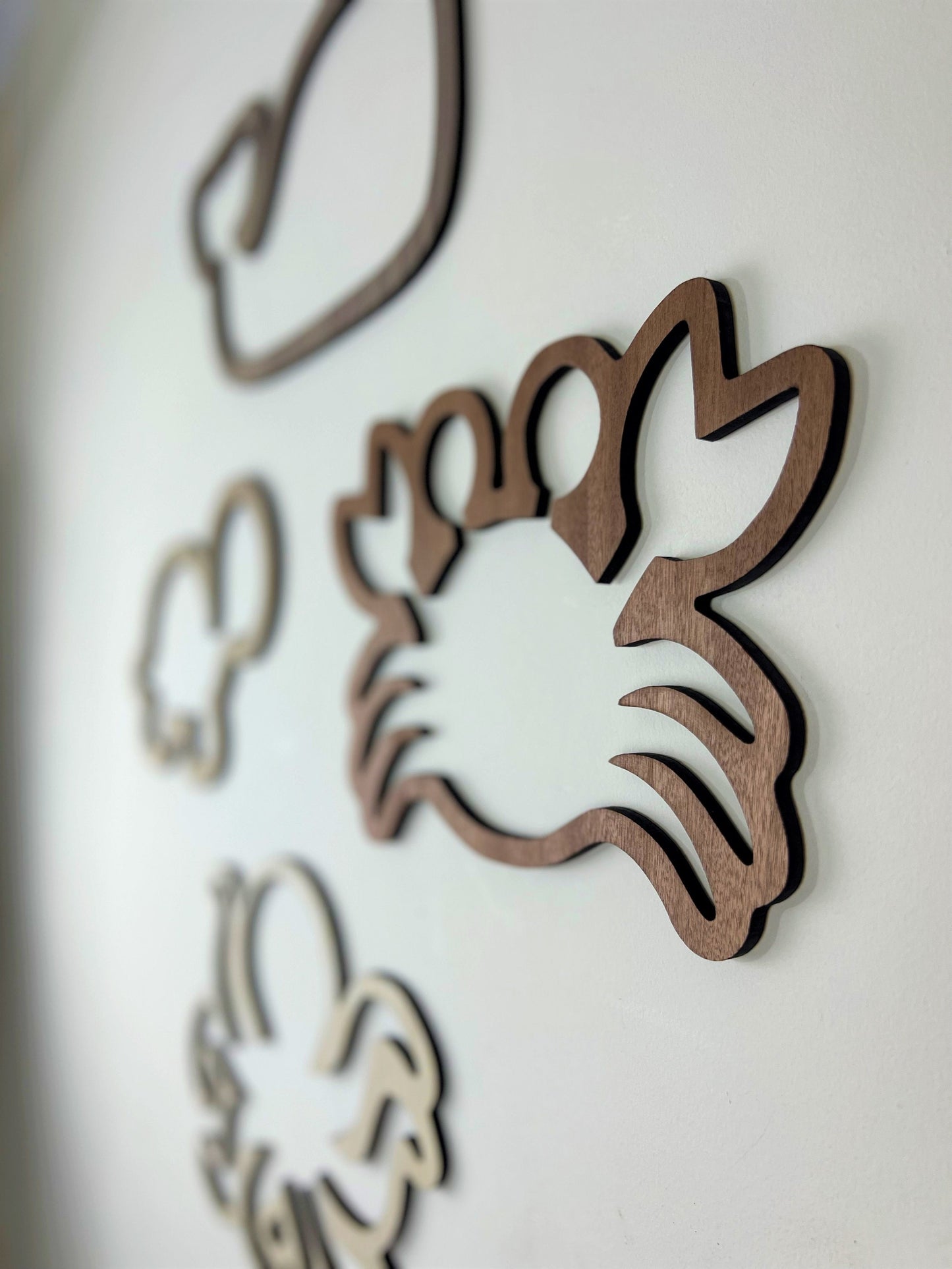 Sea Creatures Set - Whale, Turtle, Octopus, Crab - Nursery Decor Wooden Wall Art - Ocean Nursery Wall Art