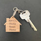 Personalised Home Sweet Home keyring