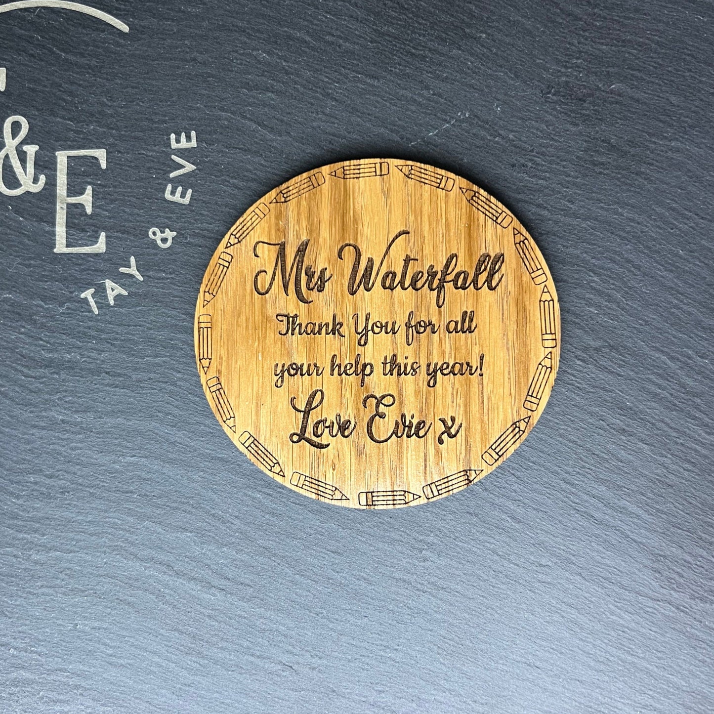 Personalised Teacher Coaster