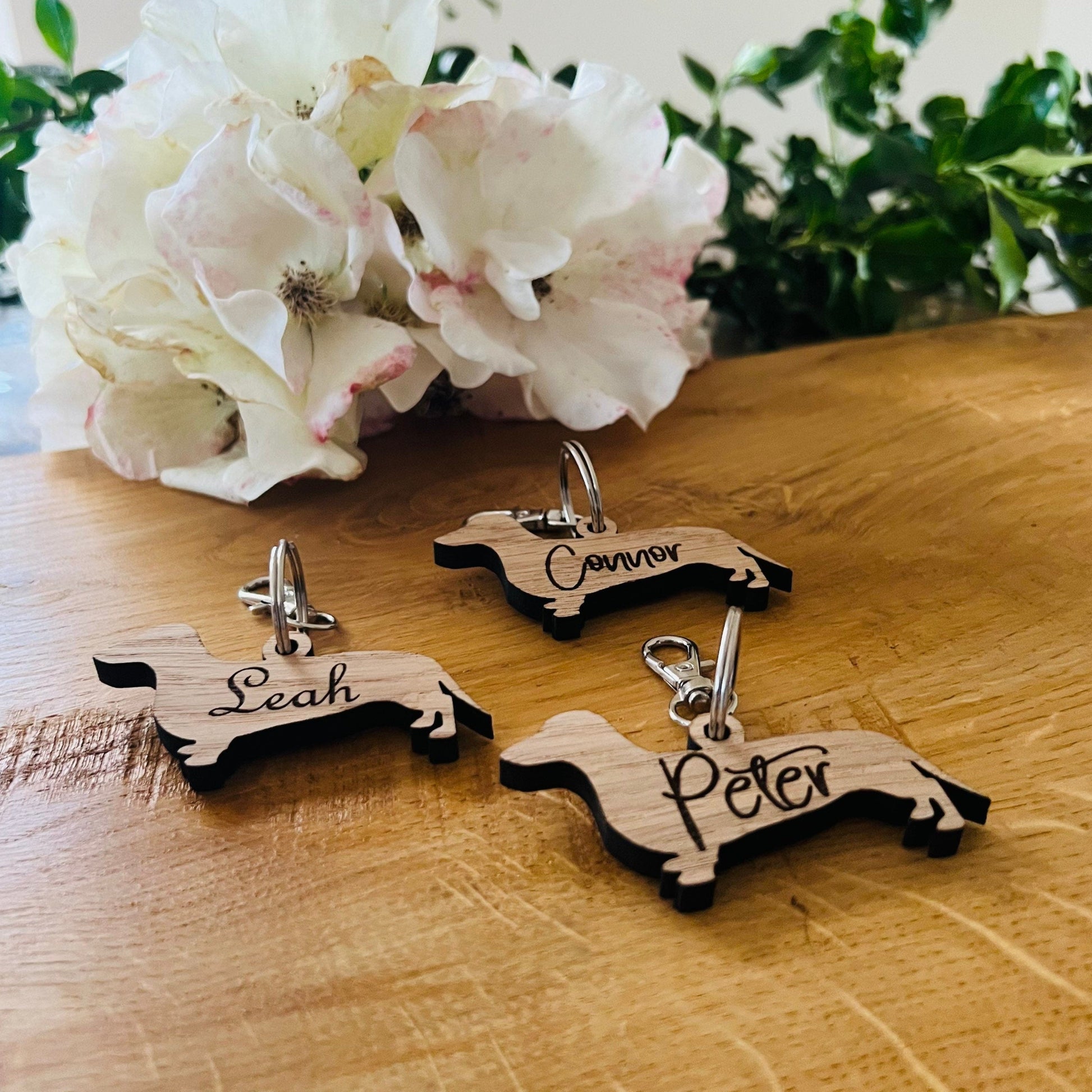 Personalised Dachshund Keyring