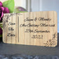 Save The Date Wooden Wedding Token