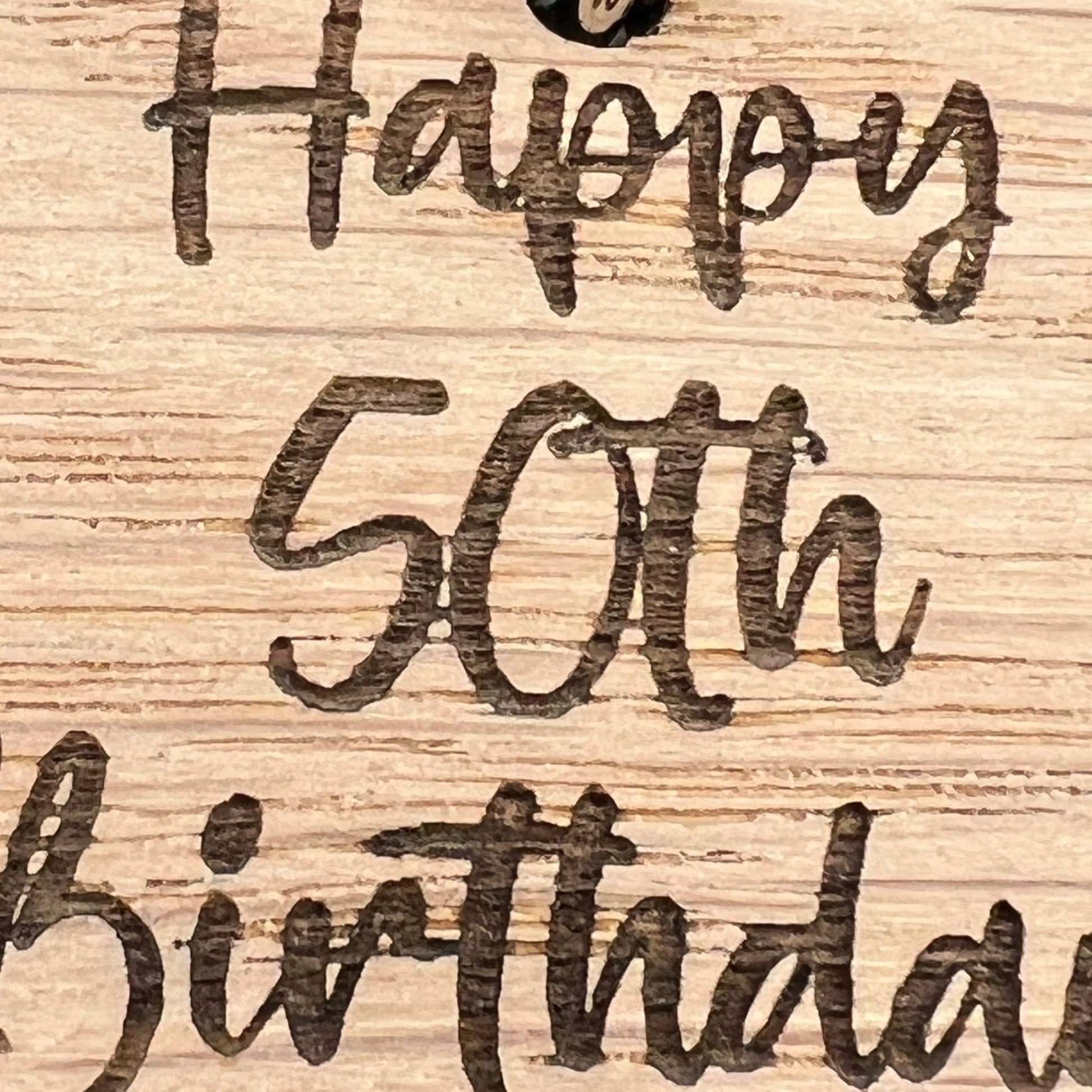 50th Birthday Personalised Keyring