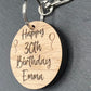 30th Birthday Keyring