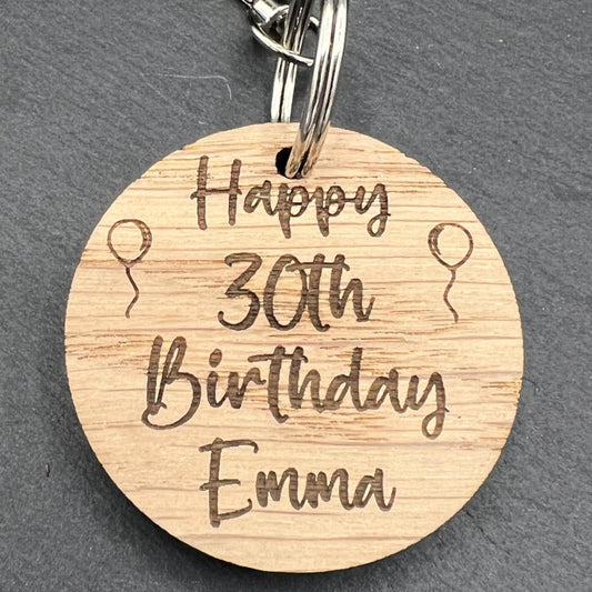 30th Birthday Keyring
