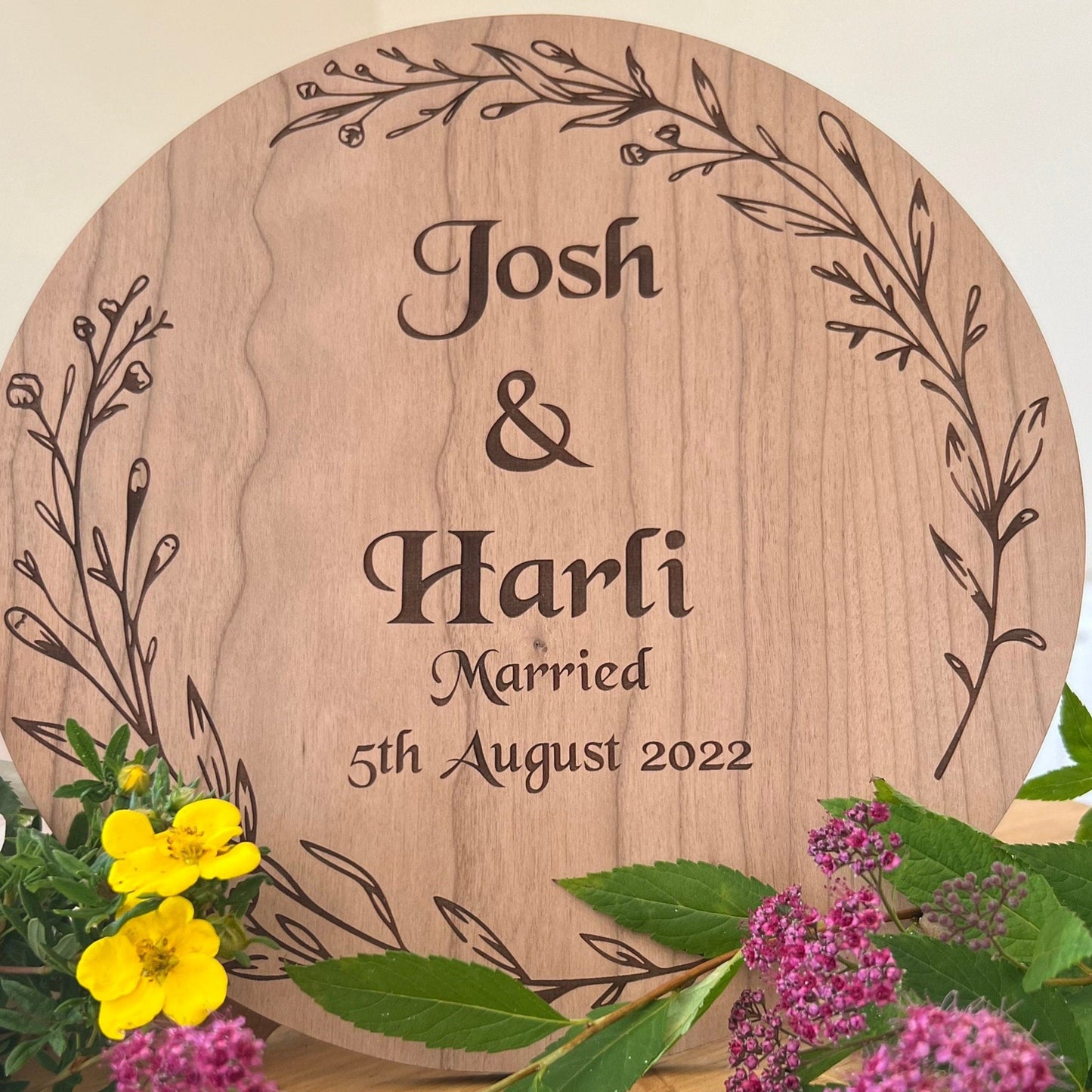 Personalised Married Plaque