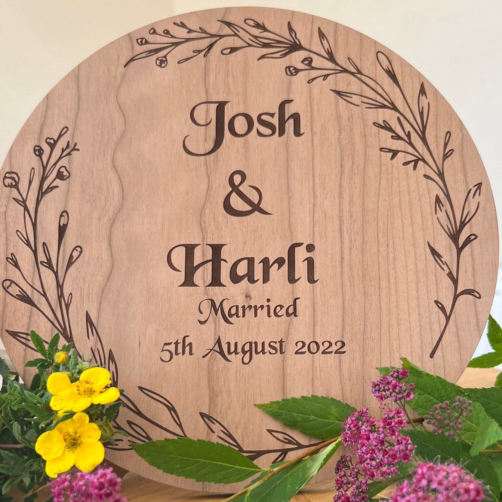 Personalised Married Plaque