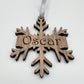 Personalised Snowflake Christmas Tree Decoration