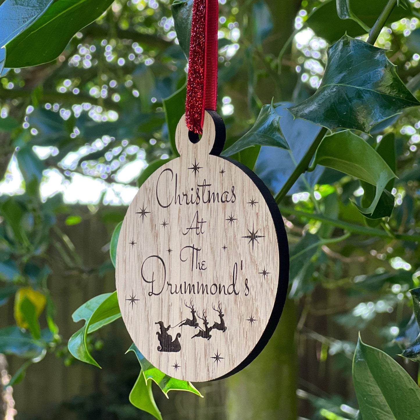 Personalised Family Christmas Tree Decoration