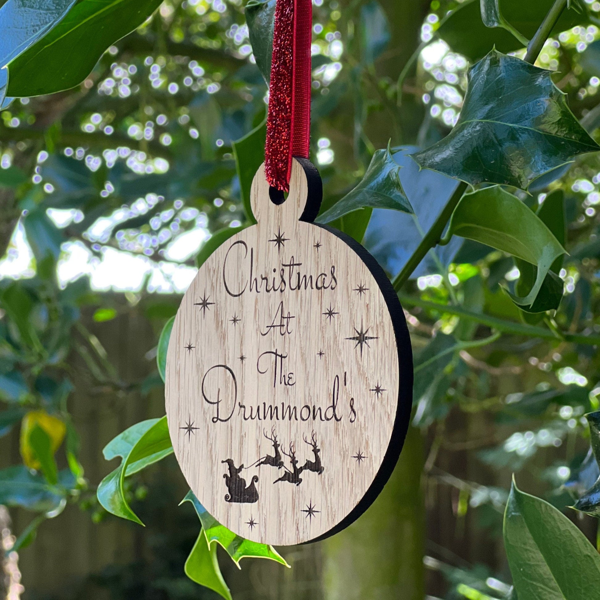 Personalised Family Christmas Tree Decoration