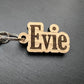 Personalised Wooden Name Keyring