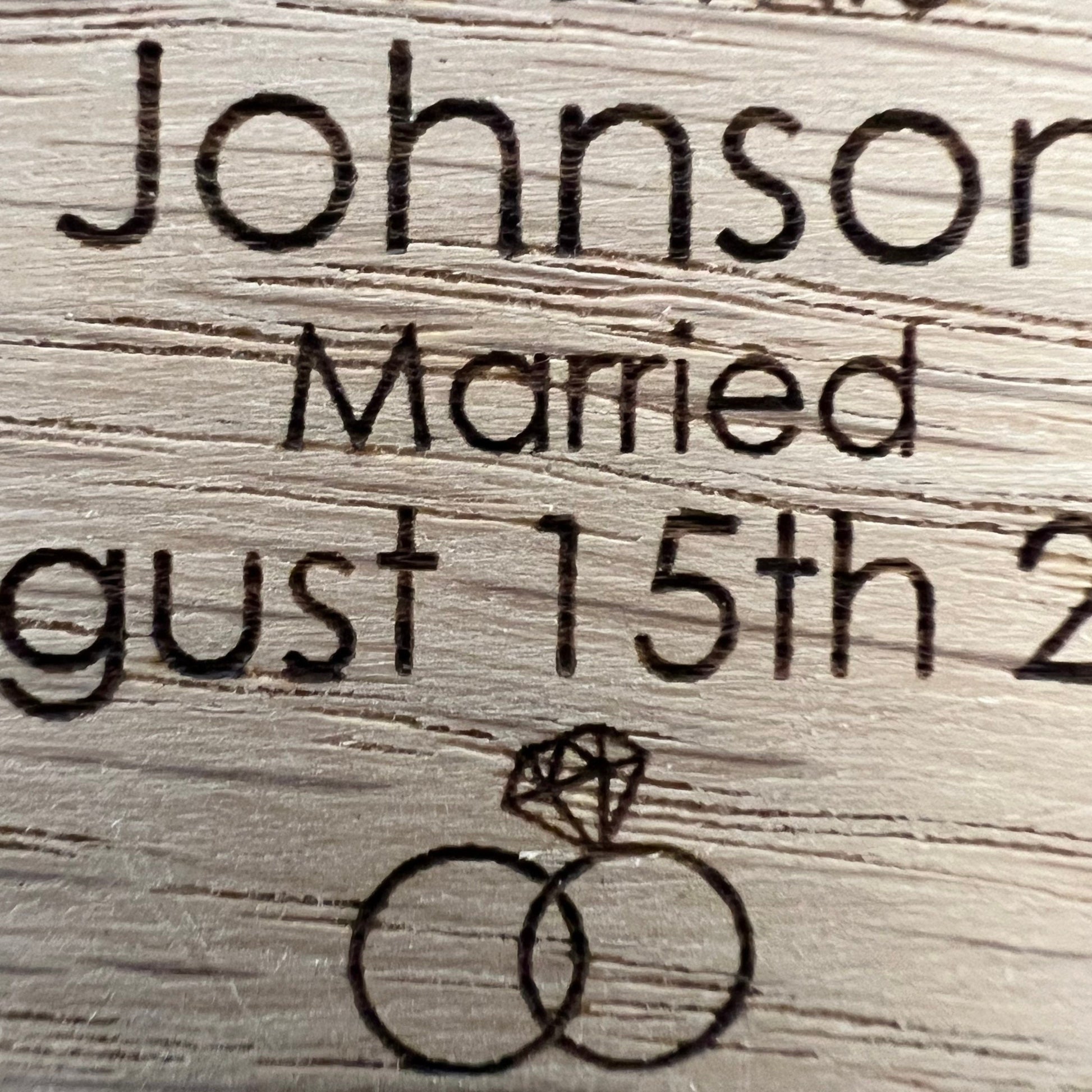 Personalised Married Keyring Mr & Mrs with Date